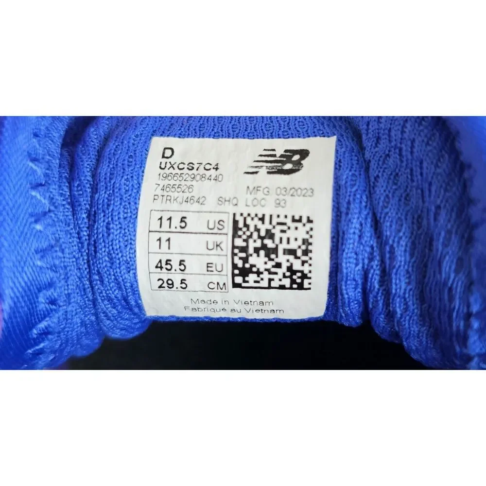 NWB Balance Men's 11.5 XC Seven V4 Indigo Blue Cross Country Run Spike Shoes - Picture 12 of 15